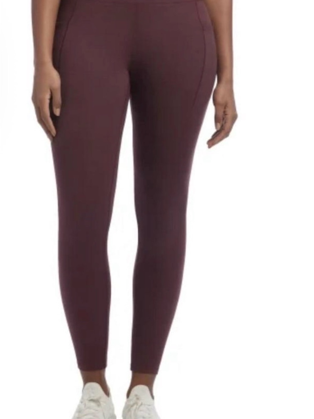 Danskin High-Waist Leggings in Deep Plum